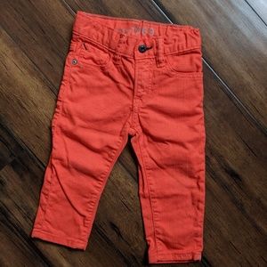 Baby Gap boys orange skinny jeans